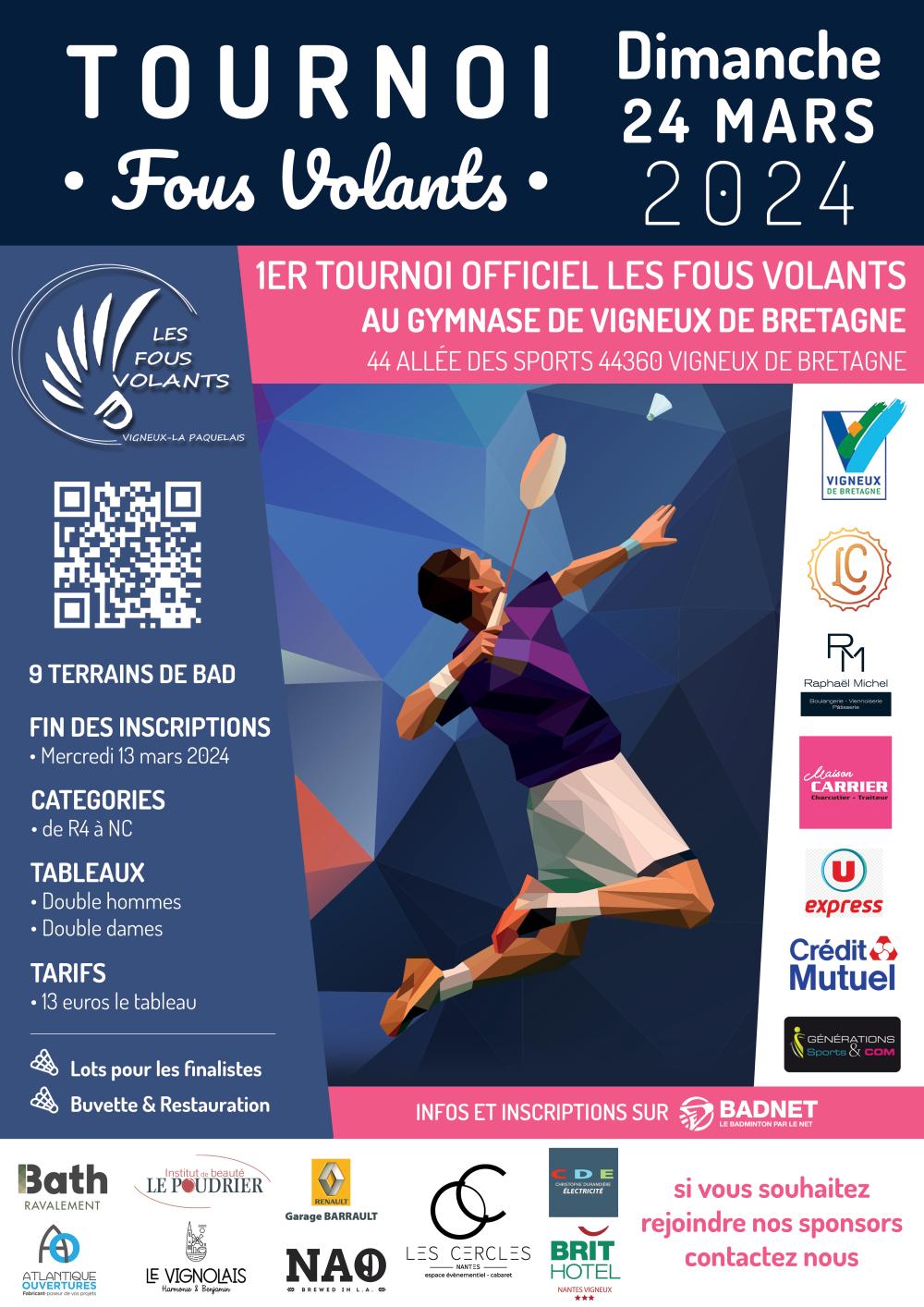 1er tournoi officiel du club Les Fous Volants